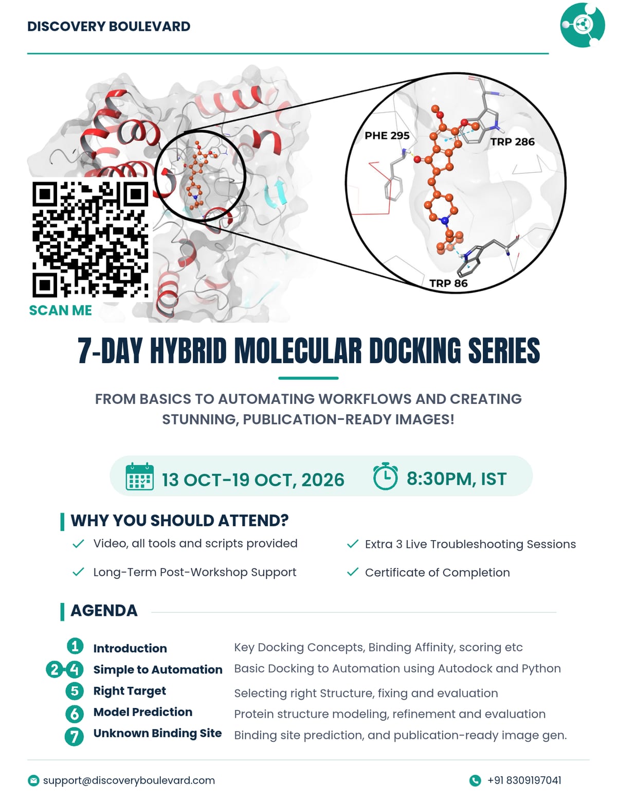 7-Day Hybrid Molecular Docking Series flyer